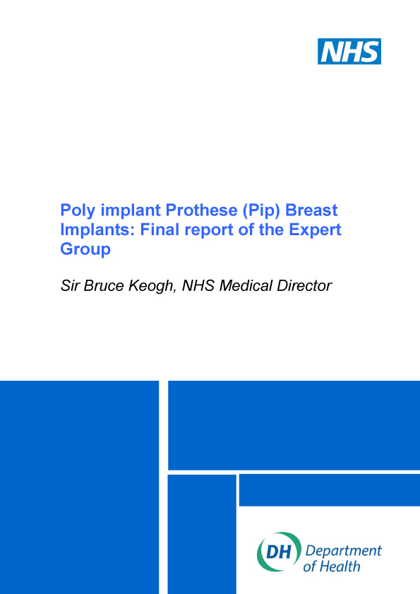 Final NHS Expert Report PIP Implants advice pdf download